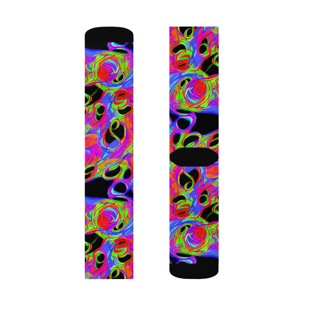 Luminous Abyss on Socks — Left Sock