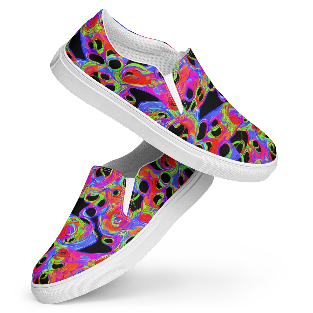 Luminous Abyss on Women's Slip-On Canvas Shoes — Front