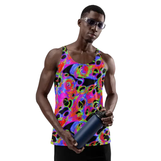 Luminous Abyss on a Men's Tank Top
