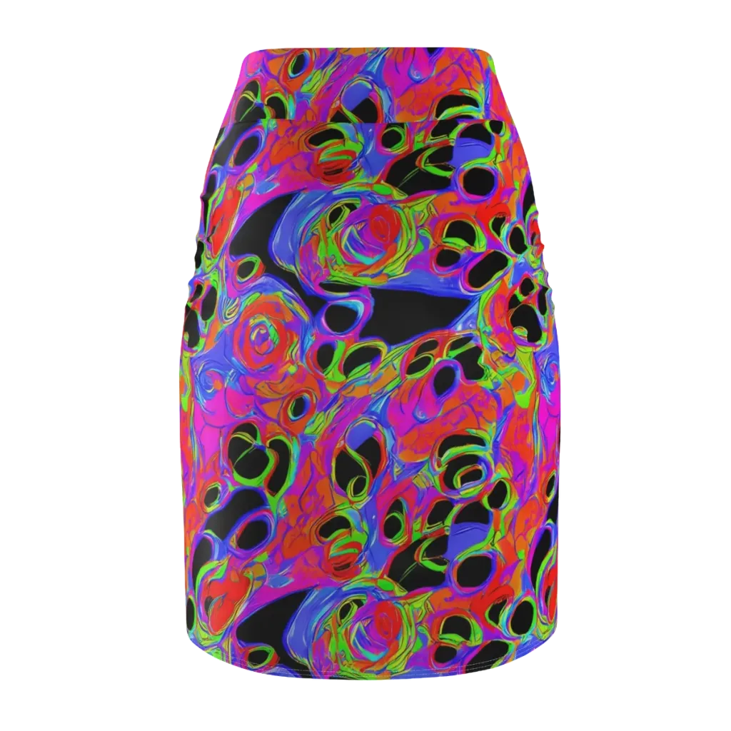 Luminous Abyss on Pencil Skirt — Back