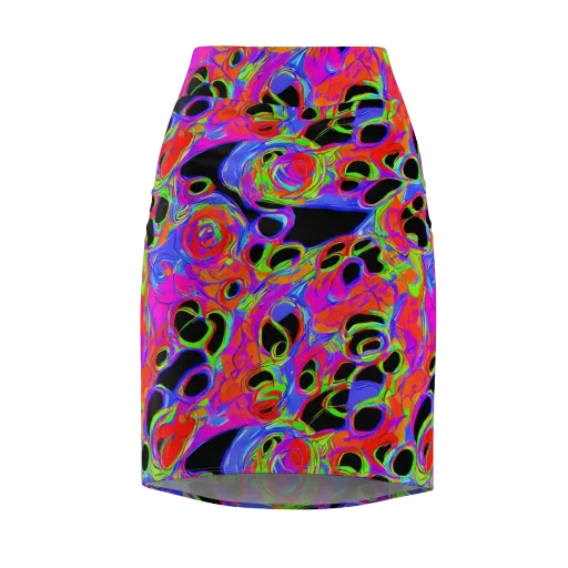 Luminous Abyss on a Pencil Skirt