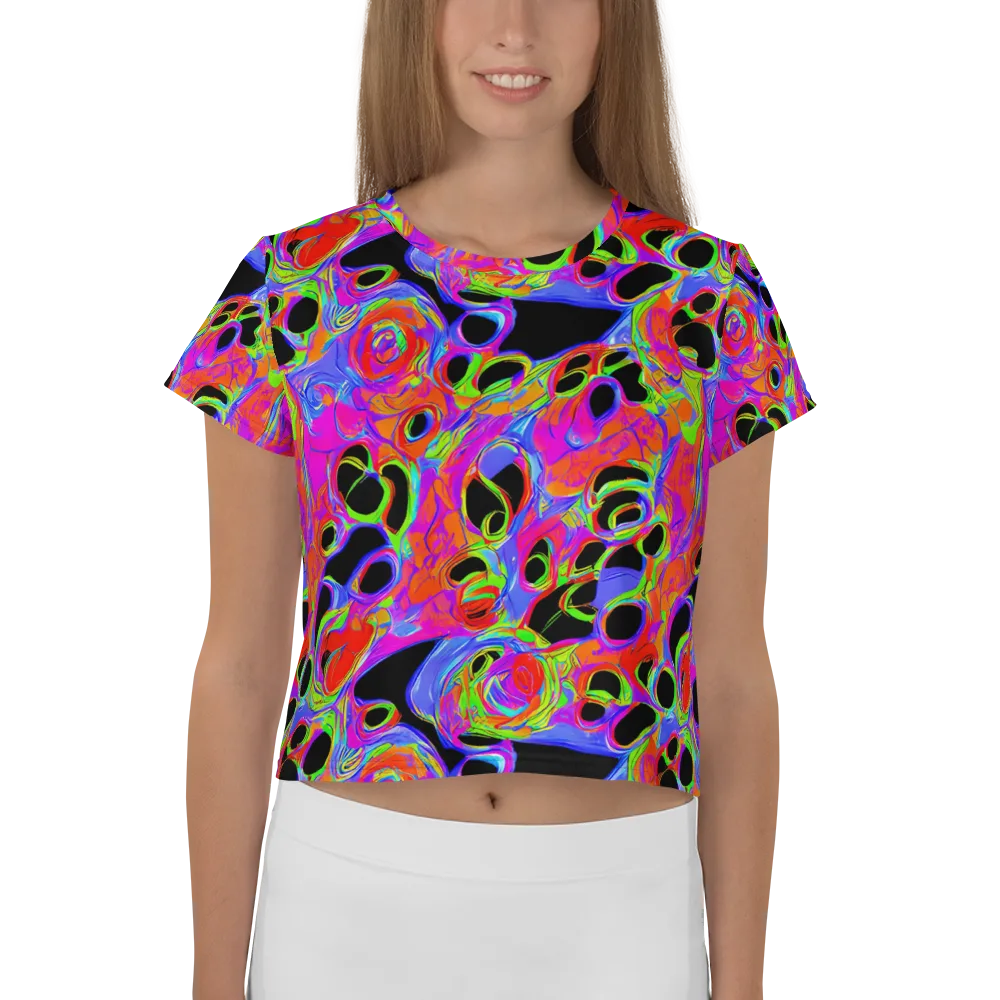 Luminous Abyss on Crop Tee — Front