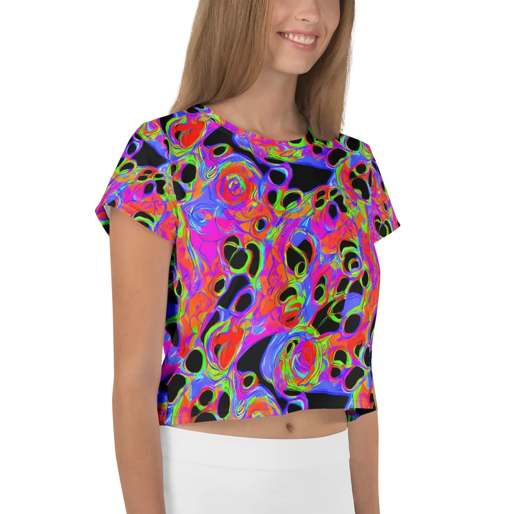 Luminous Abyss on Crop Tee — Right