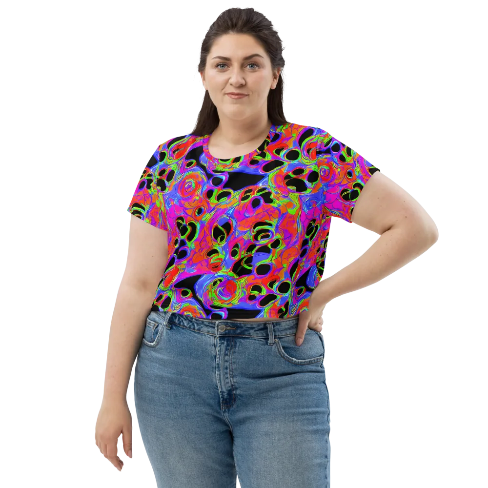 Luminous Abyss on Crop Tee — Front