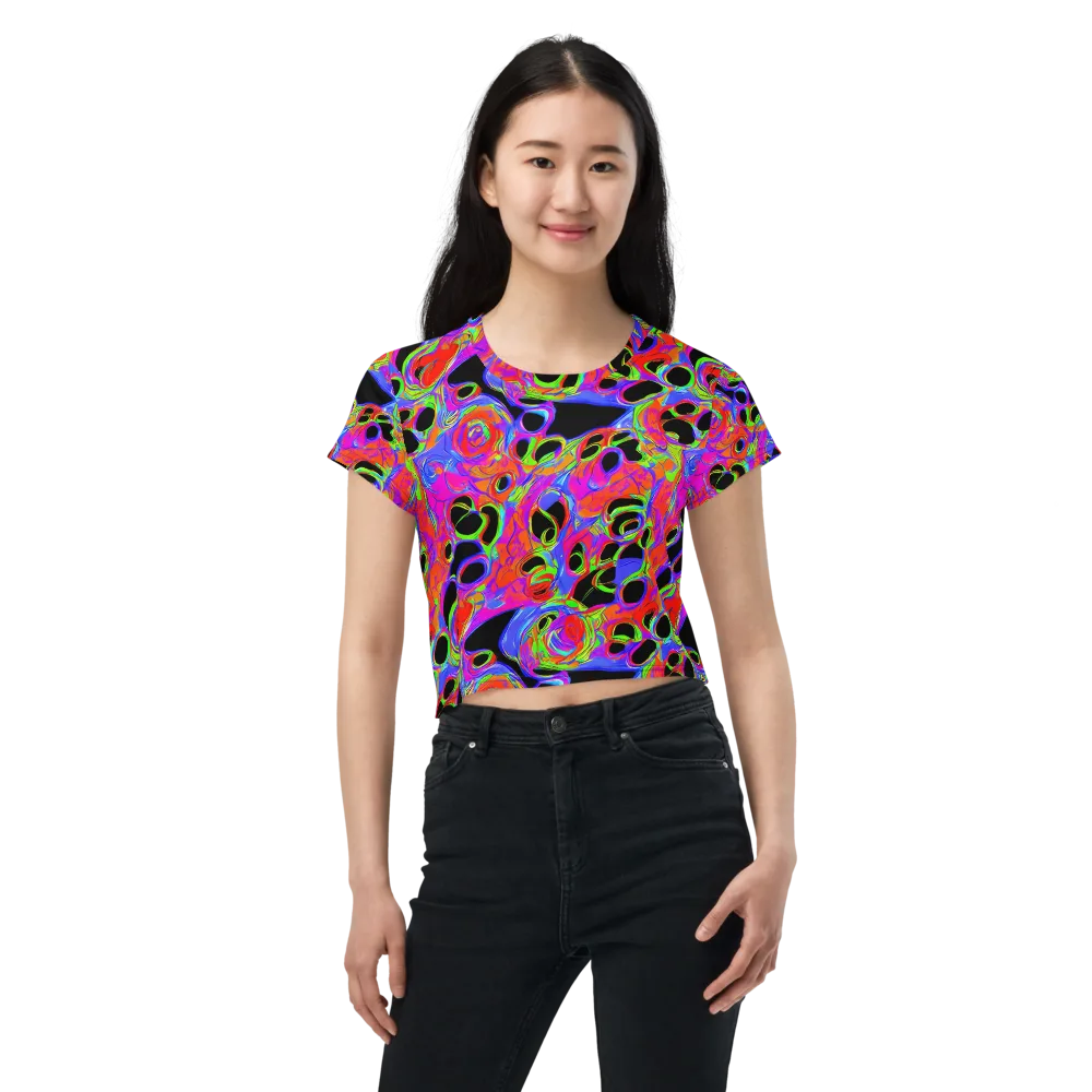 Luminous Abyss on Crop Tee — Front