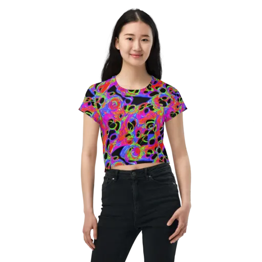 Luminous Abyss on a Crop Tee