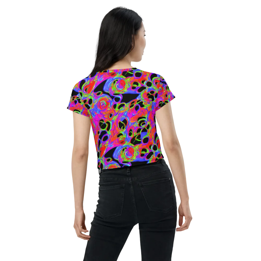 Luminous Abyss on Crop Tee — Back