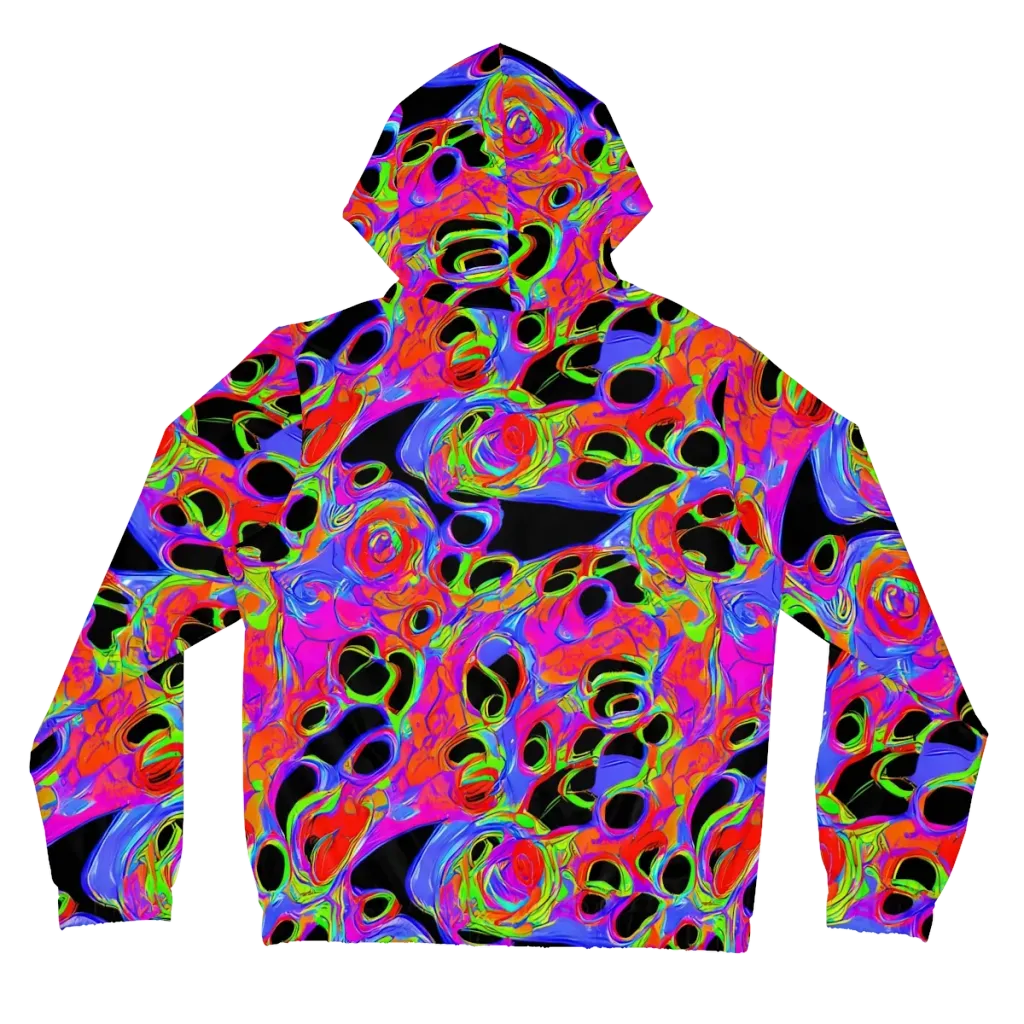 Luminous Abyss on Women's Full-Zip Hoodie — Back