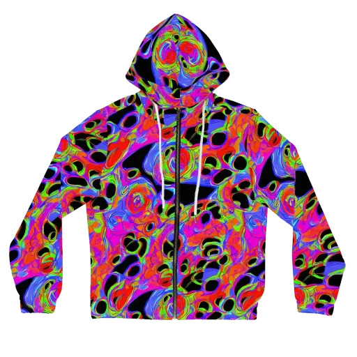 Luminous Abyss on a Women's Full-Zip Hoodie