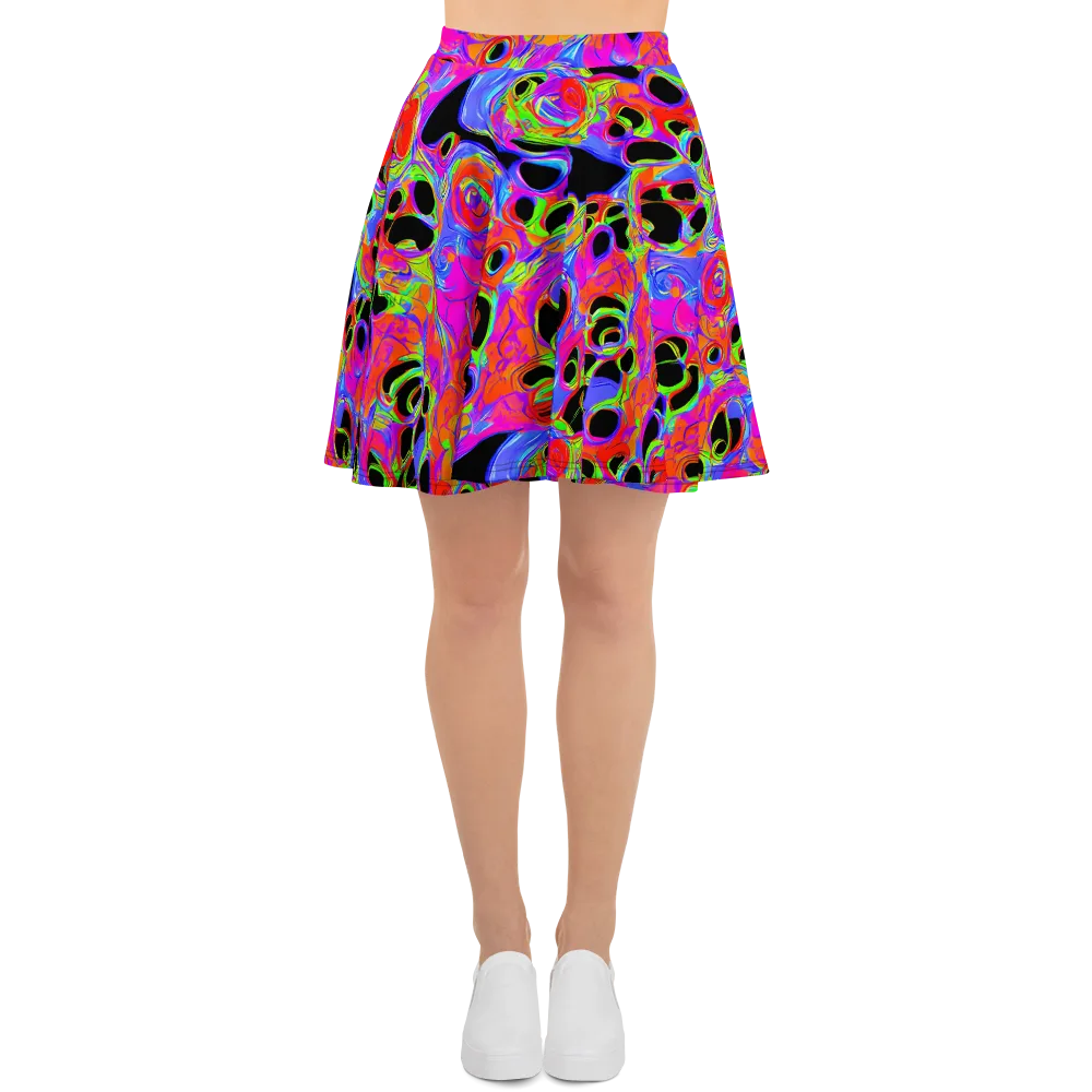 Luminous Abyss on Skater Skirt — Front