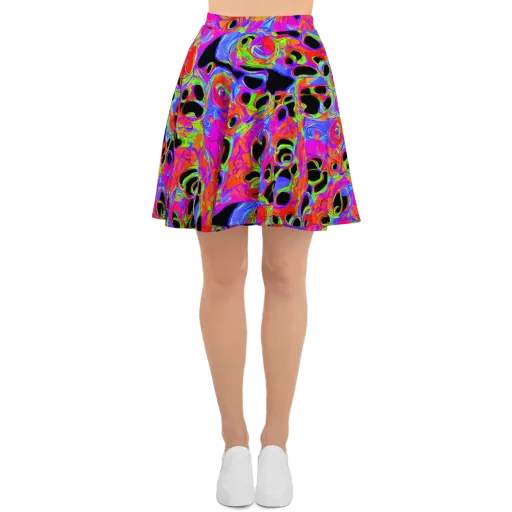 Luminous Abyss on a Skater Skirt