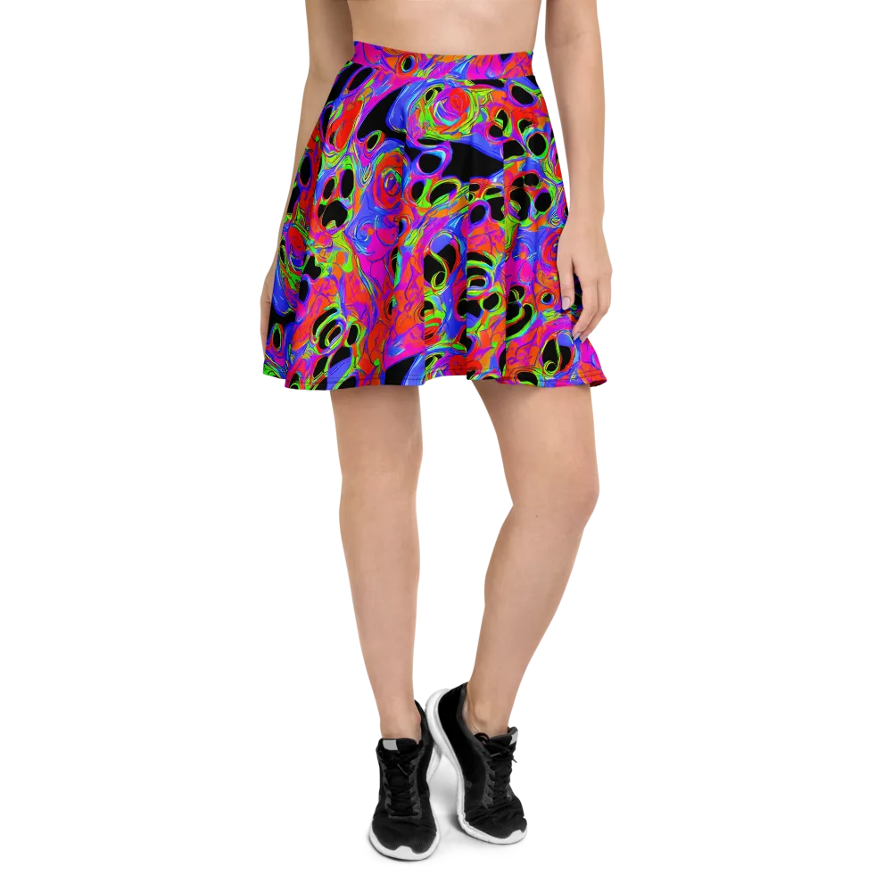 Luminous Abyss on Skater Skirt — Front