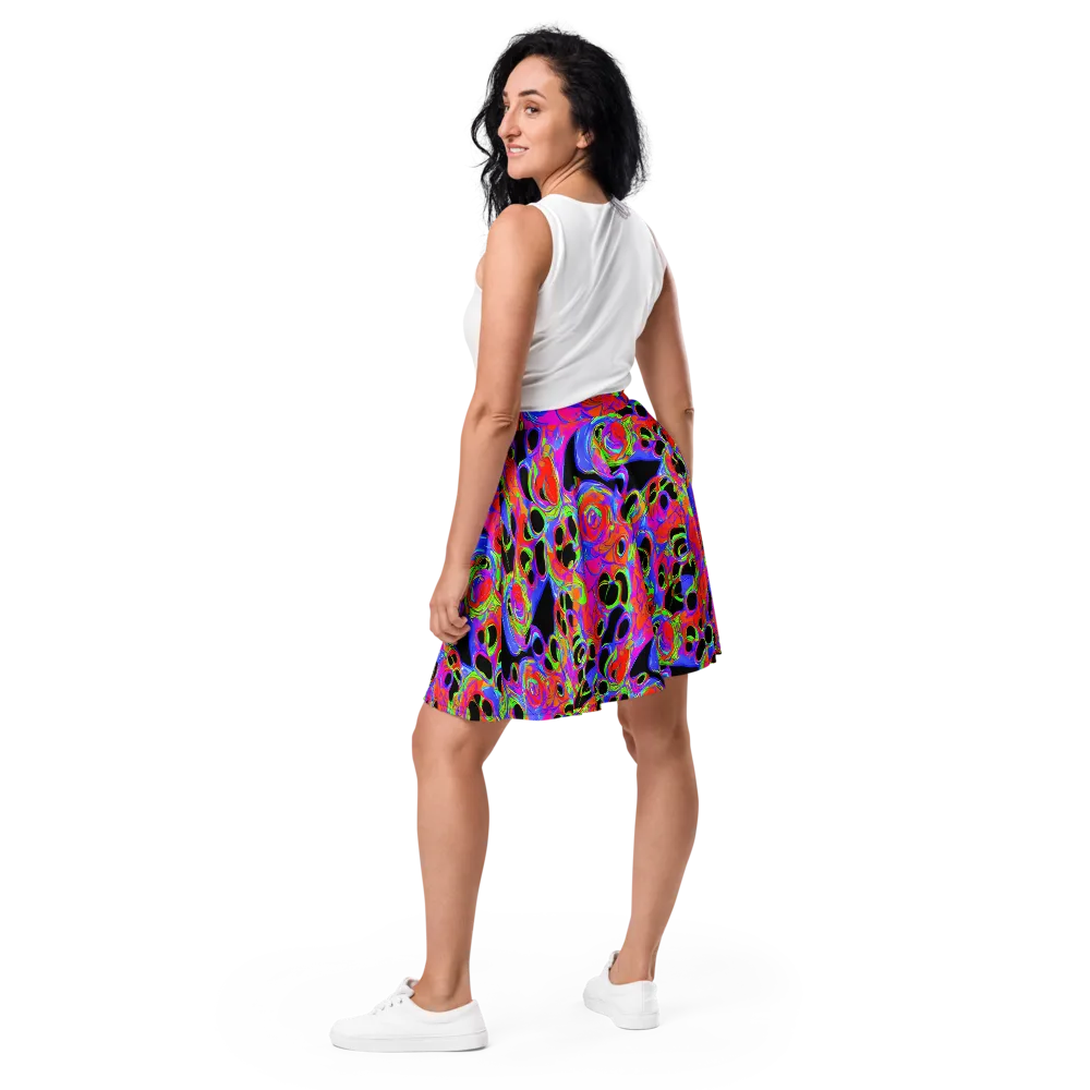 Luminous Abyss on Skater Skirt — Back