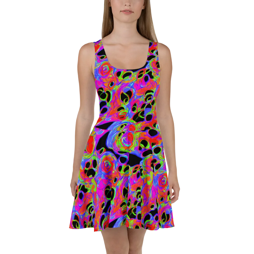 Luminous Abyss on Skater Dress — Front