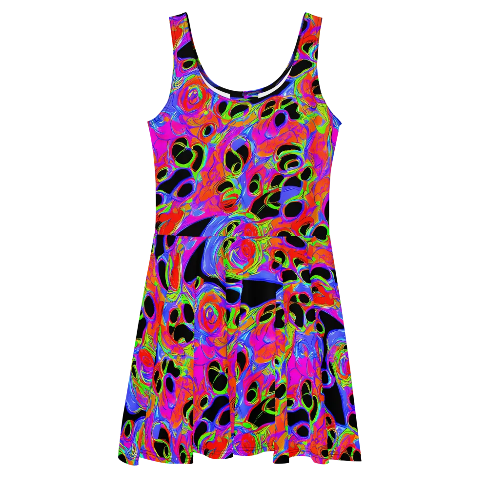 Luminous Abyss on Skater Dress — Front