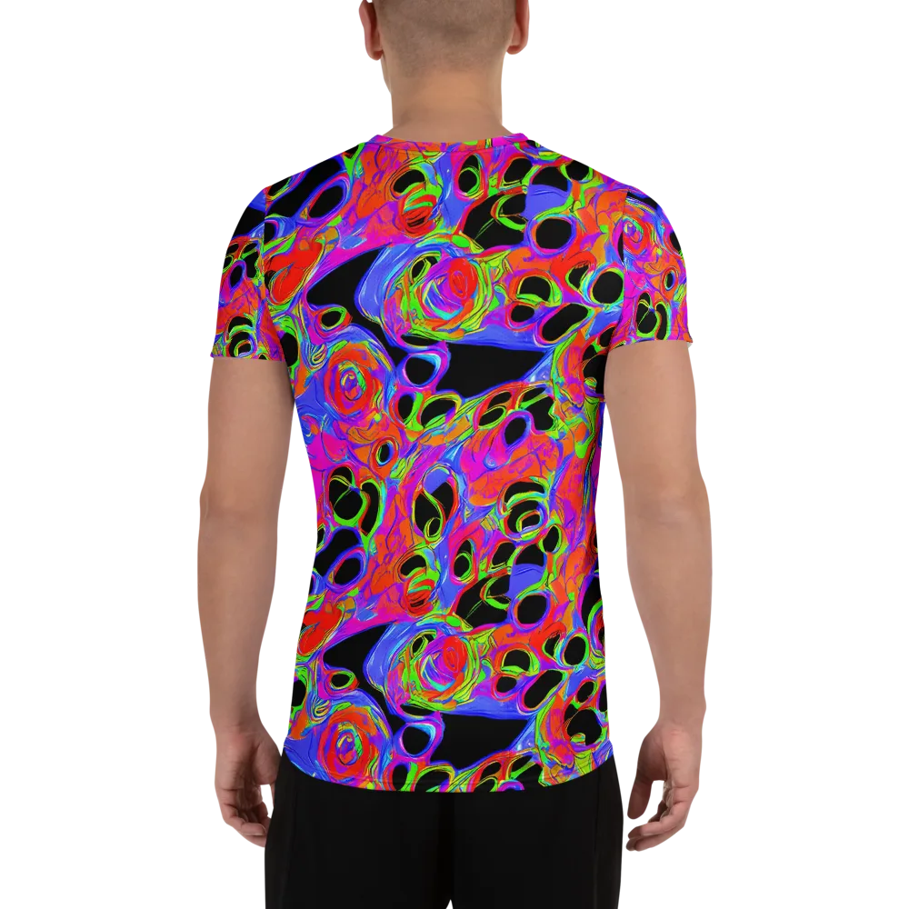 Luminous Abyss on Men's Athletic T-Shirt — Back