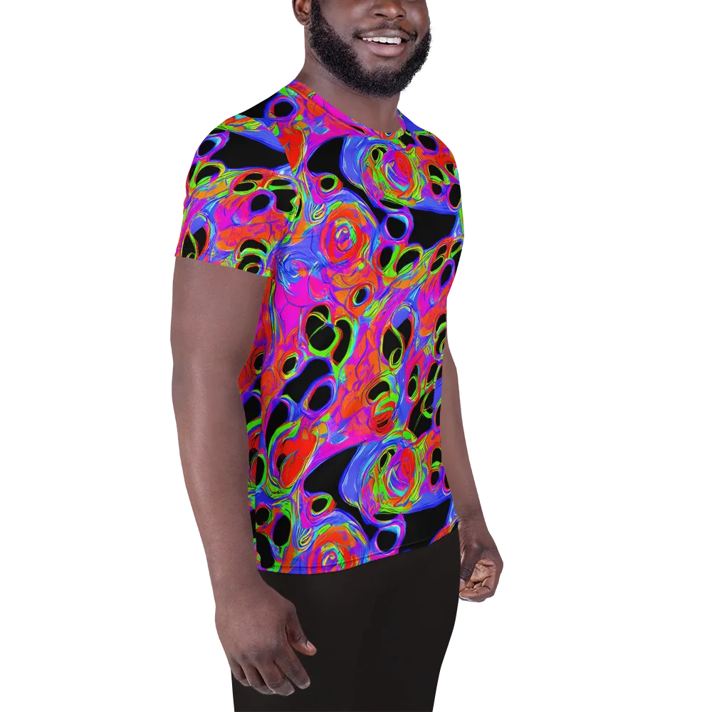 Luminous Abyss on Men's Athletic T-Shirt — Right