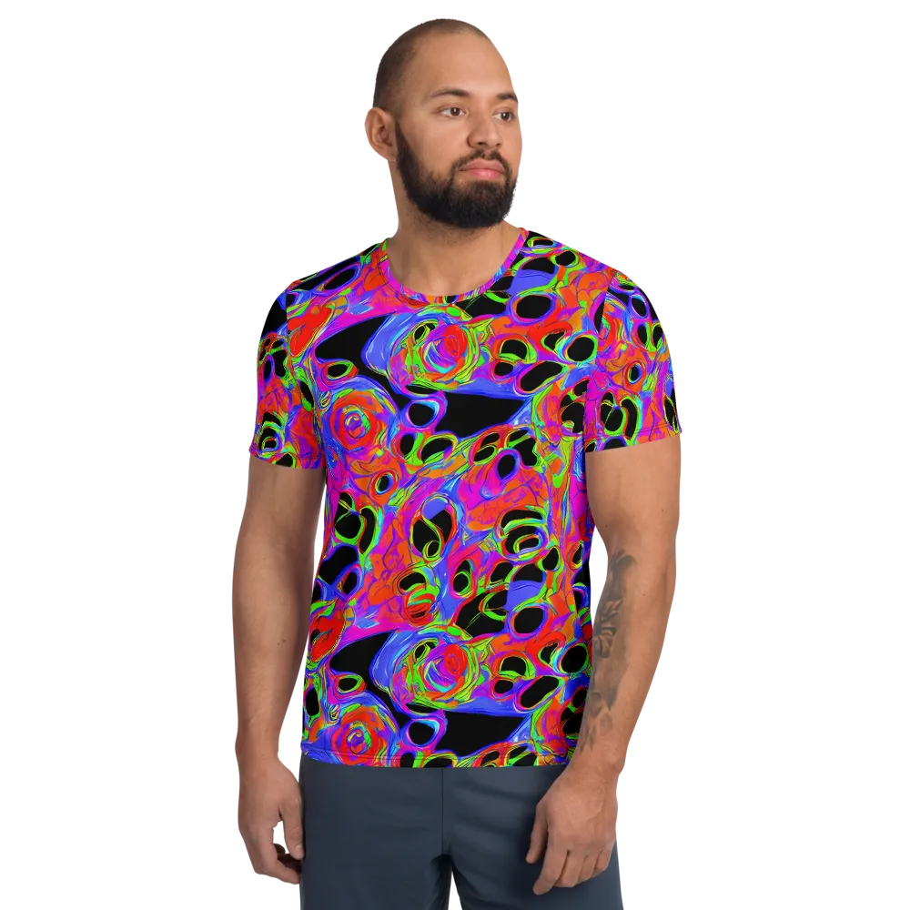 Luminous Abyss on Men's Athletic T-Shirt — Front