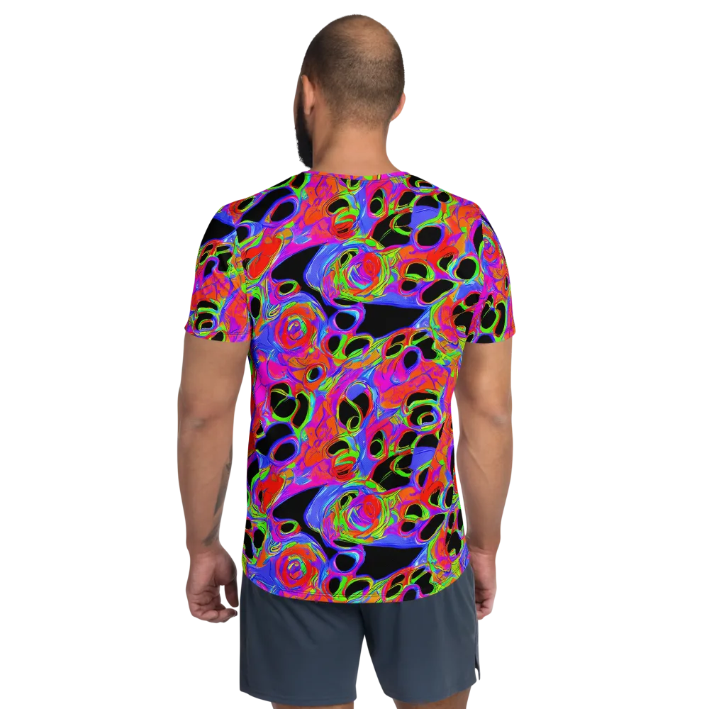 Luminous Abyss on Men's Athletic T-Shirt — Back
