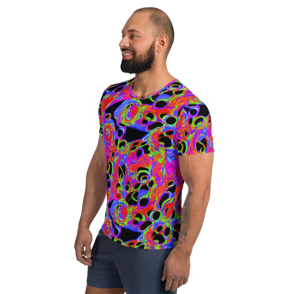 Luminous Abyss on Men's Athletic T-Shirt — Left