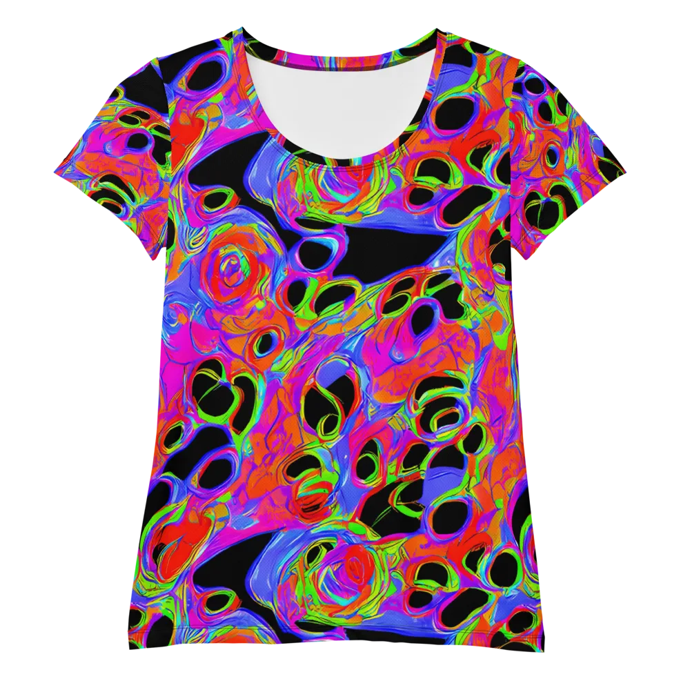 Luminous Abyss on Women's Athletic T-Shirt — Front