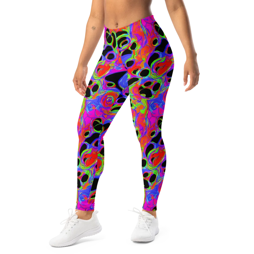Luminous Abyss on Leggings — Left Front