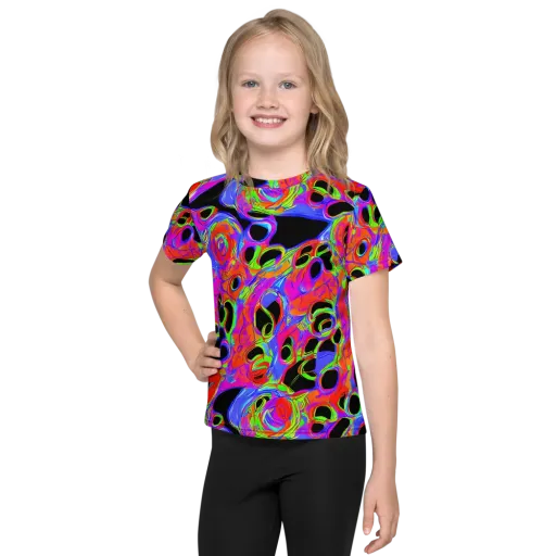 Luminous Abyss on a Kids Crew Neck T-Shirt