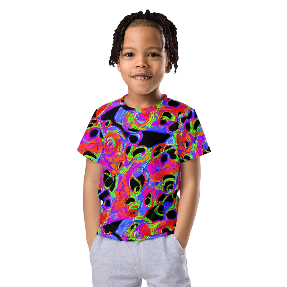 Luminous Abyss on Kids Crew Neck T-Shirt — Front