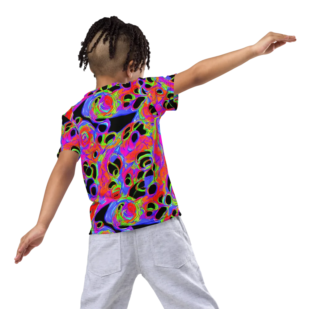 Luminous Abyss on Kids Crew Neck T-Shirt — Back