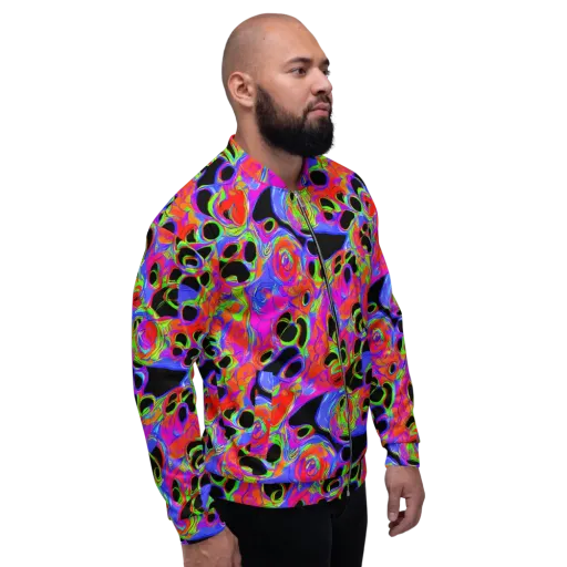 Luminous Abyss on a Bomber Jacket