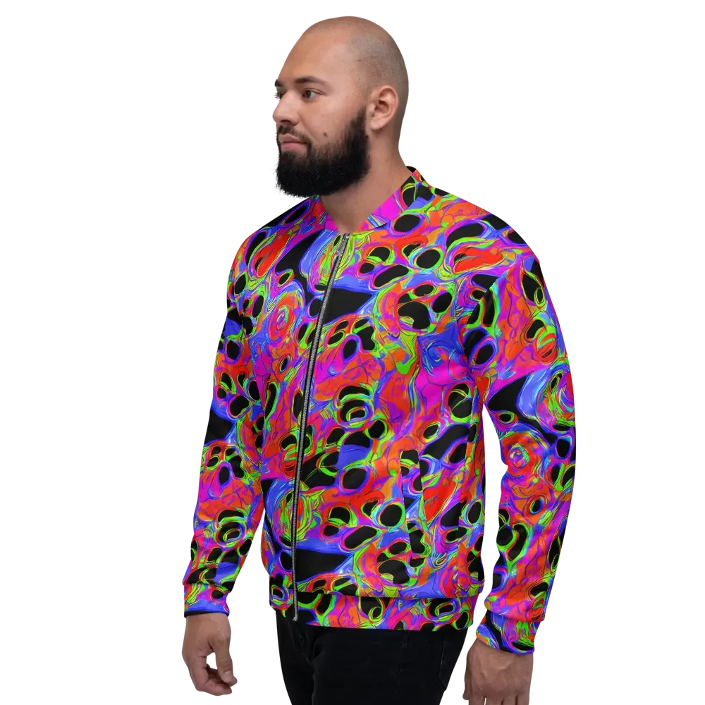 Luminous Abyss on Bomber Jacket — Left