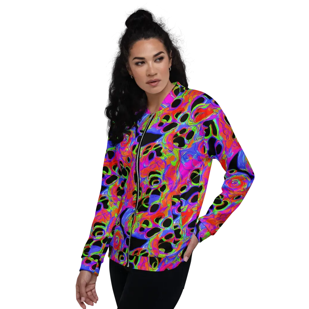 Luminous Abyss on Bomber Jacket — Left