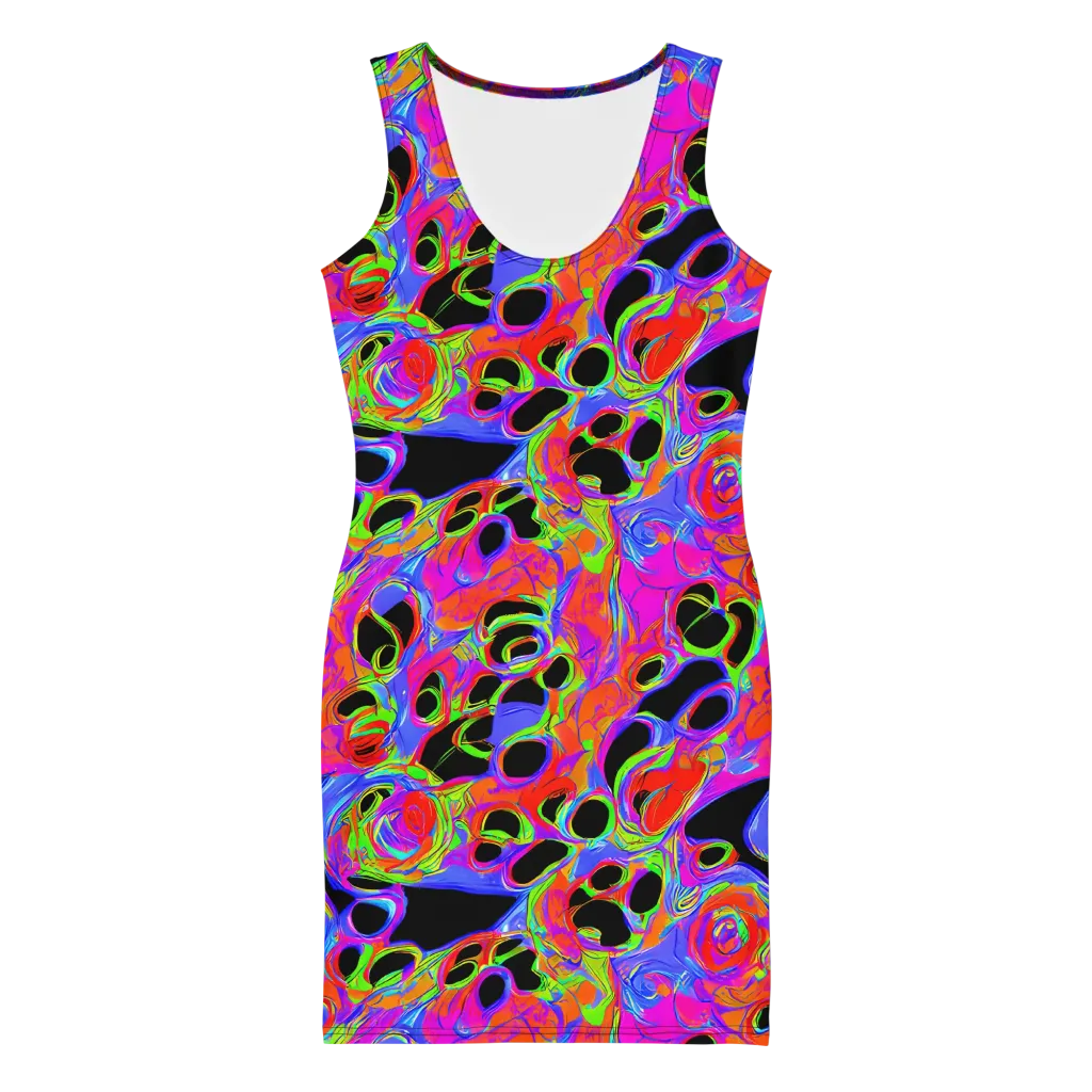 Luminous Abyss on Bodycon Dress — Front