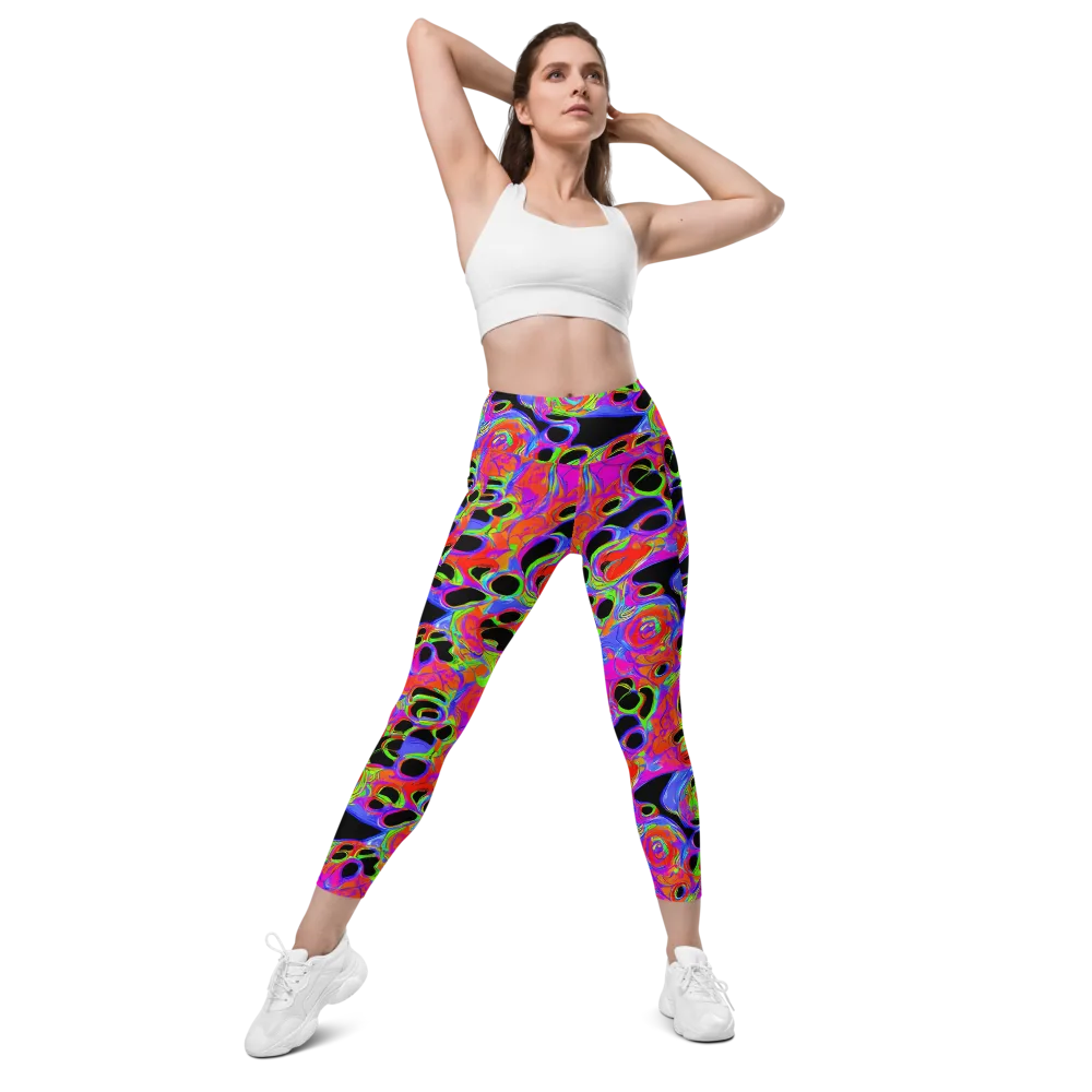 Luminous Abyss on Leggings with Pockets — Front