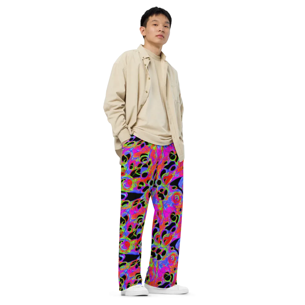 Luminous Abyss on Wide-Leg Pants — Right Front