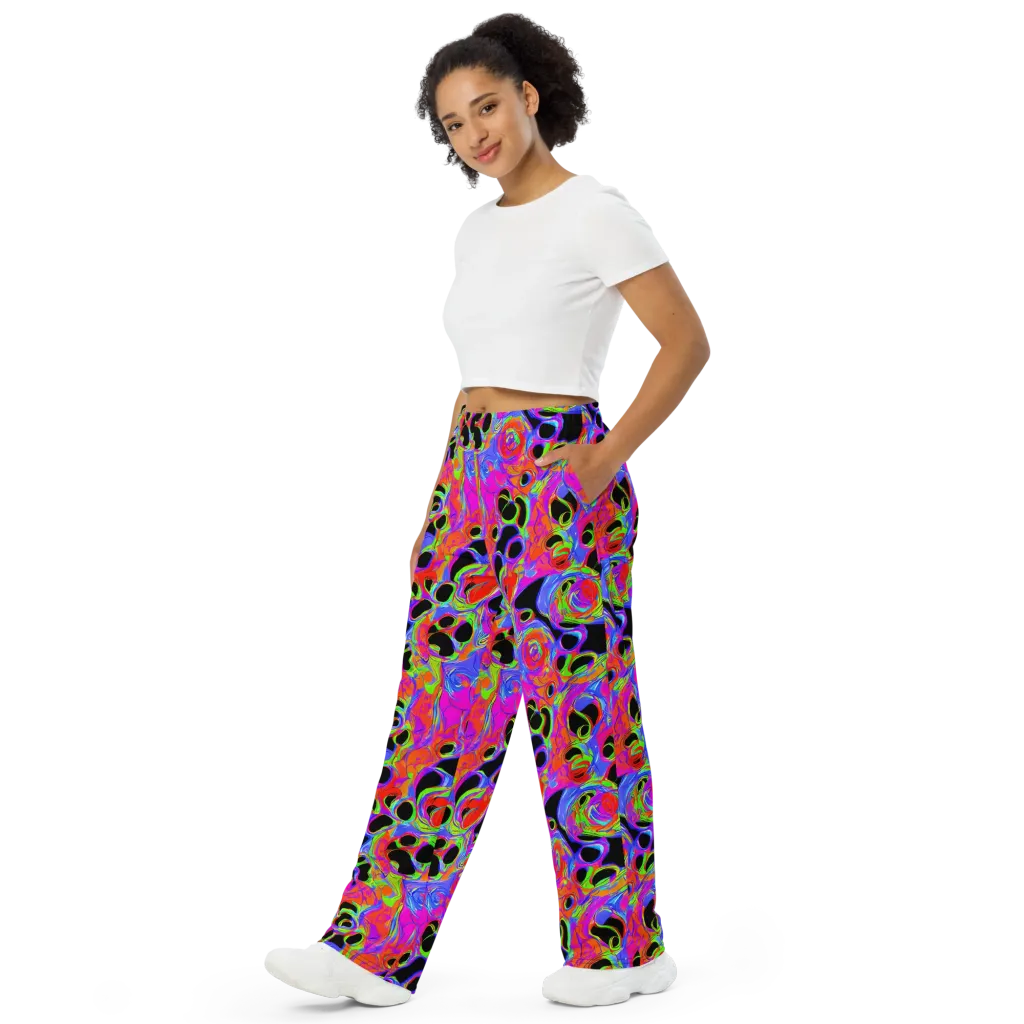Luminous Abyss on Wide-Leg Pants — Left Front