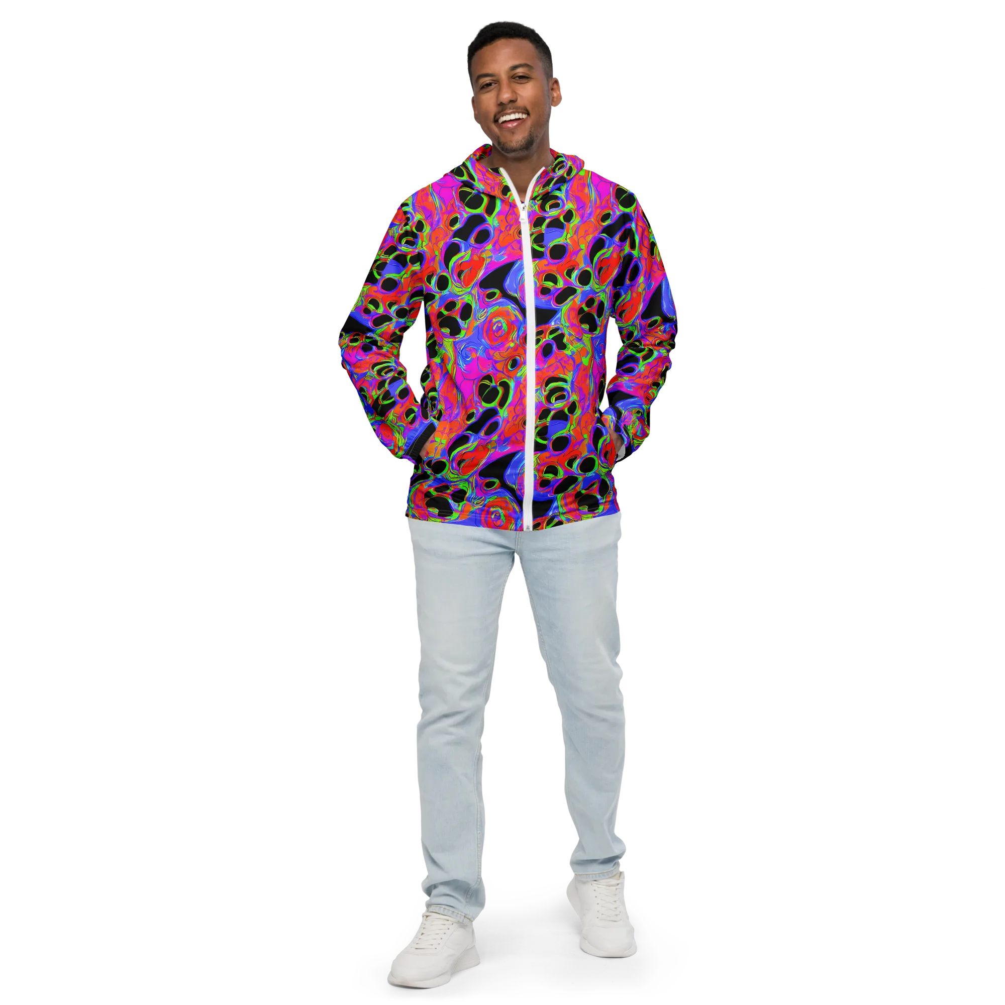 Luminous Abyss on Men's Windbreaker — Front