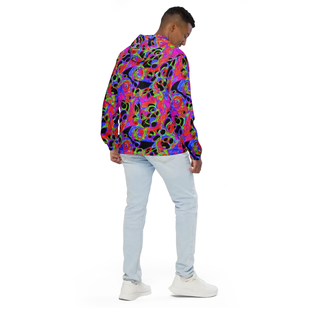 Luminous Abyss on Men's Windbreaker — Back