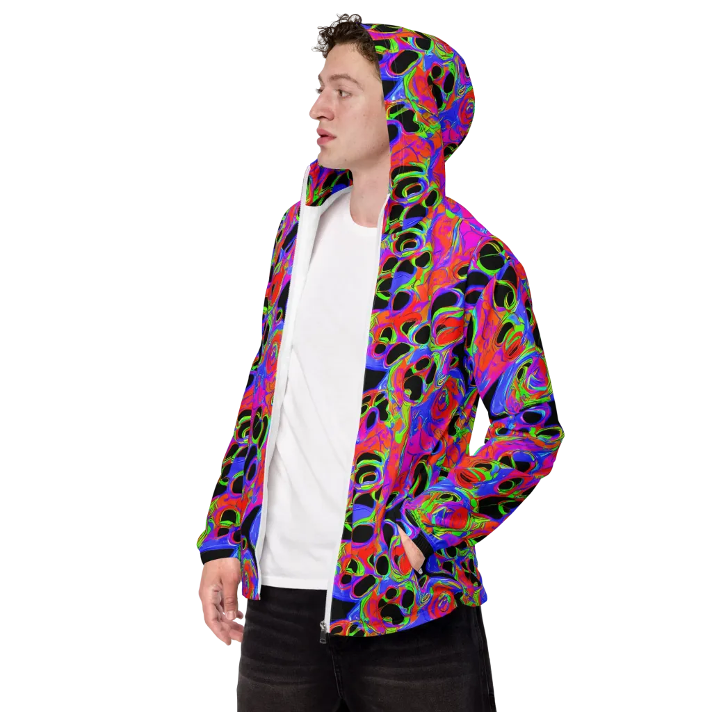 Luminous Abyss on Men's Windbreaker — Left Front