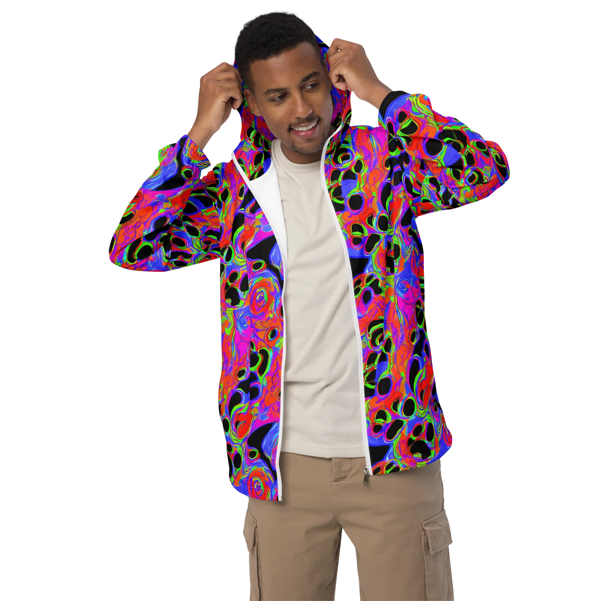 Luminous Abyss on Men's Windbreaker — Front
