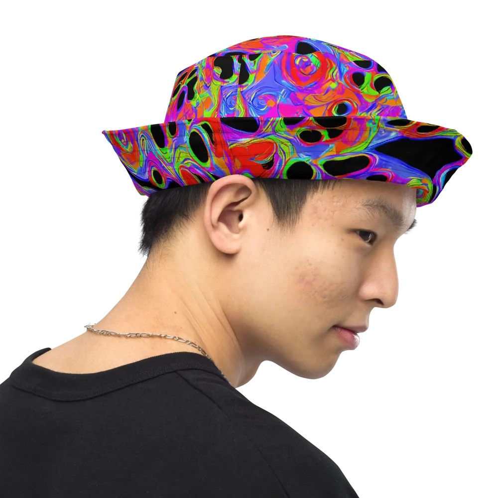 Luminous Abyss on Reversible Bucket Hat — Right Outside