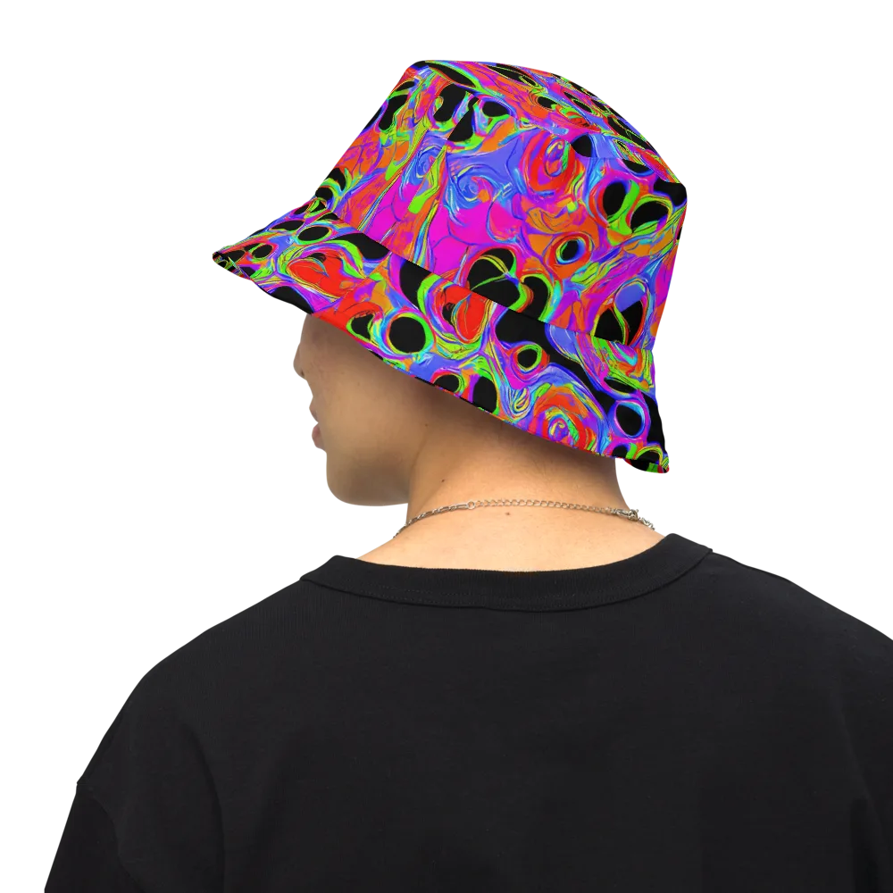 Luminous Abyss on Reversible Bucket Hat — Back Inside