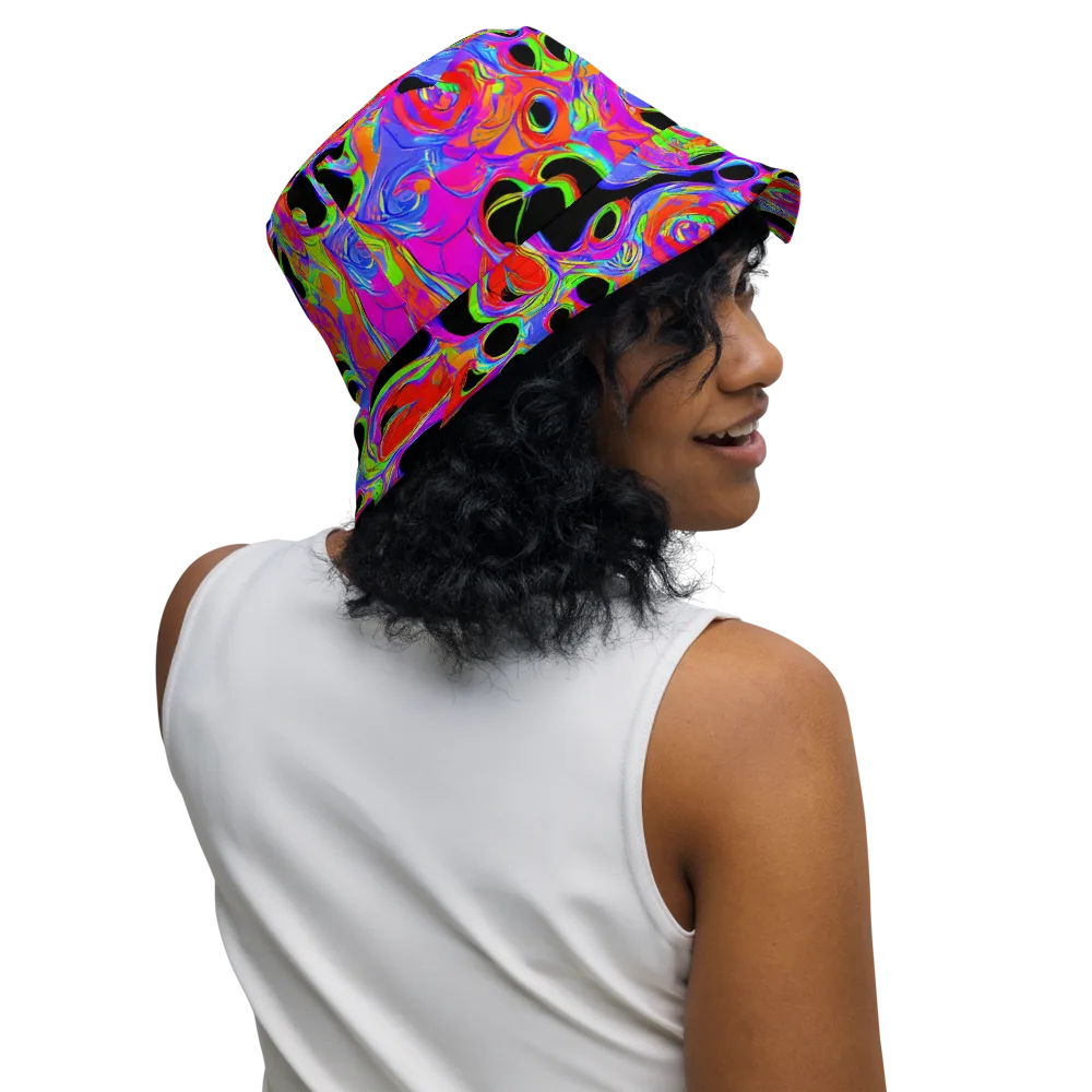 Luminous Abyss on Reversible Bucket Hat — Right Outside