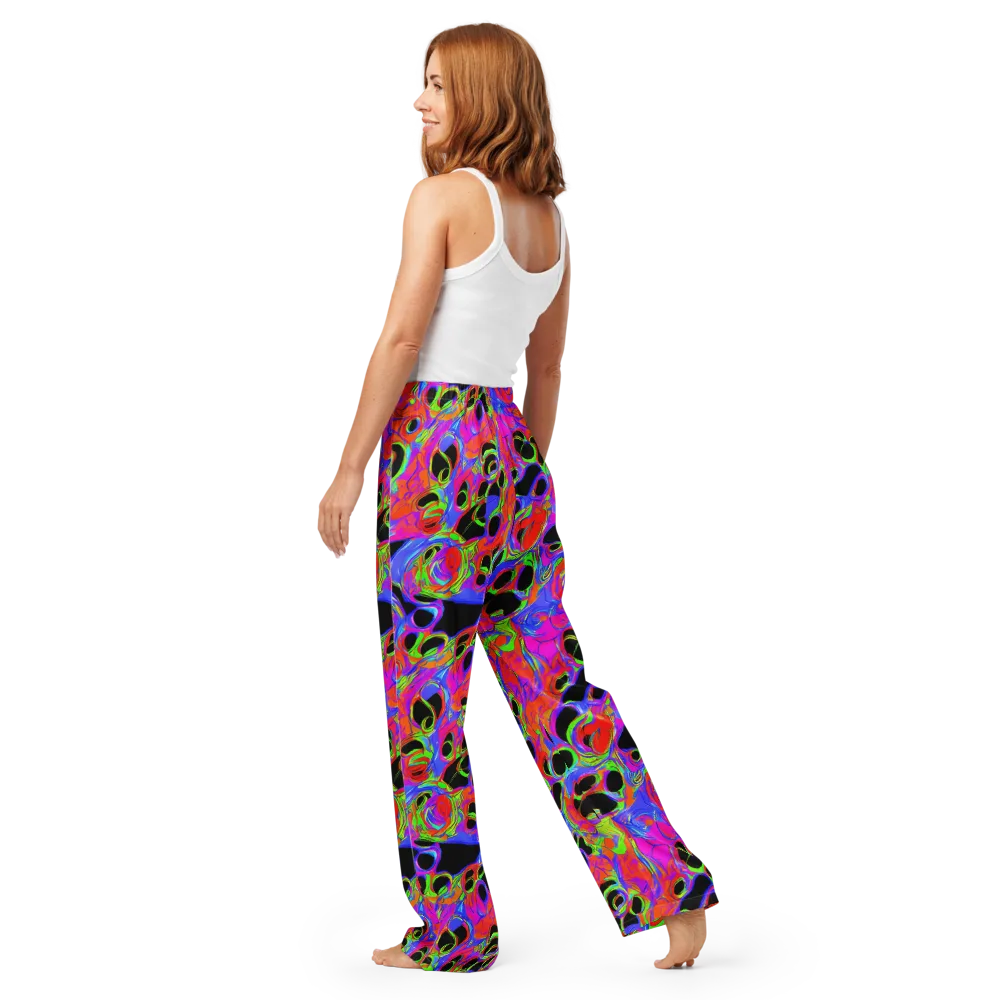 Luminous Abyss on Women's Pajama Pants — Back
