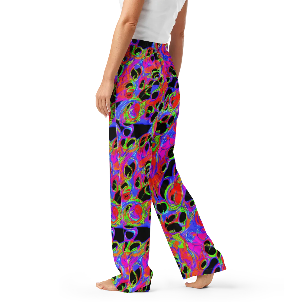 Luminous Abyss on Women's Pajama Pants — Left