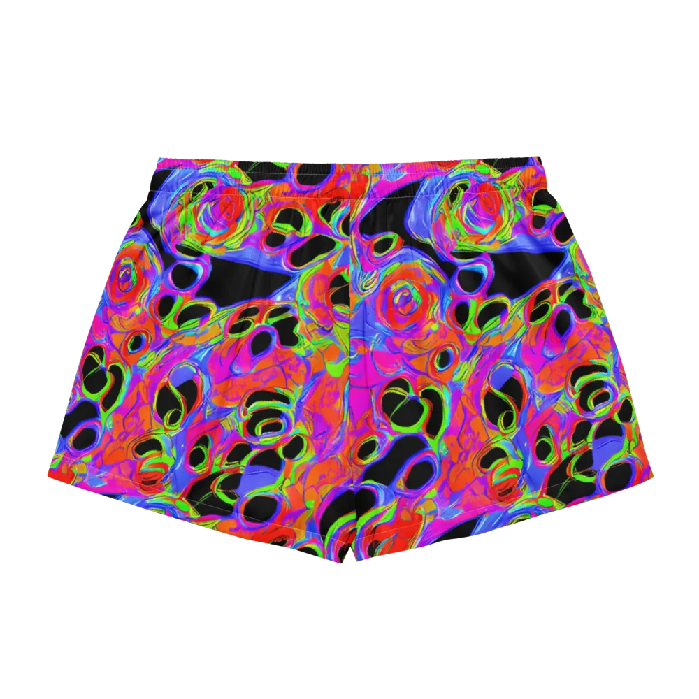Luminous Abyss on Women's Pajama Shorts — Back