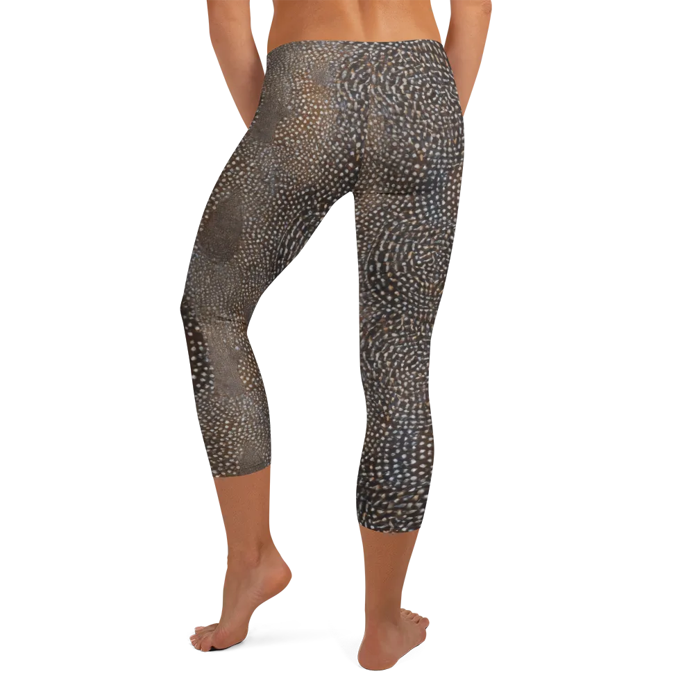 Cocoa Constellation on Capri Leggings — Back
