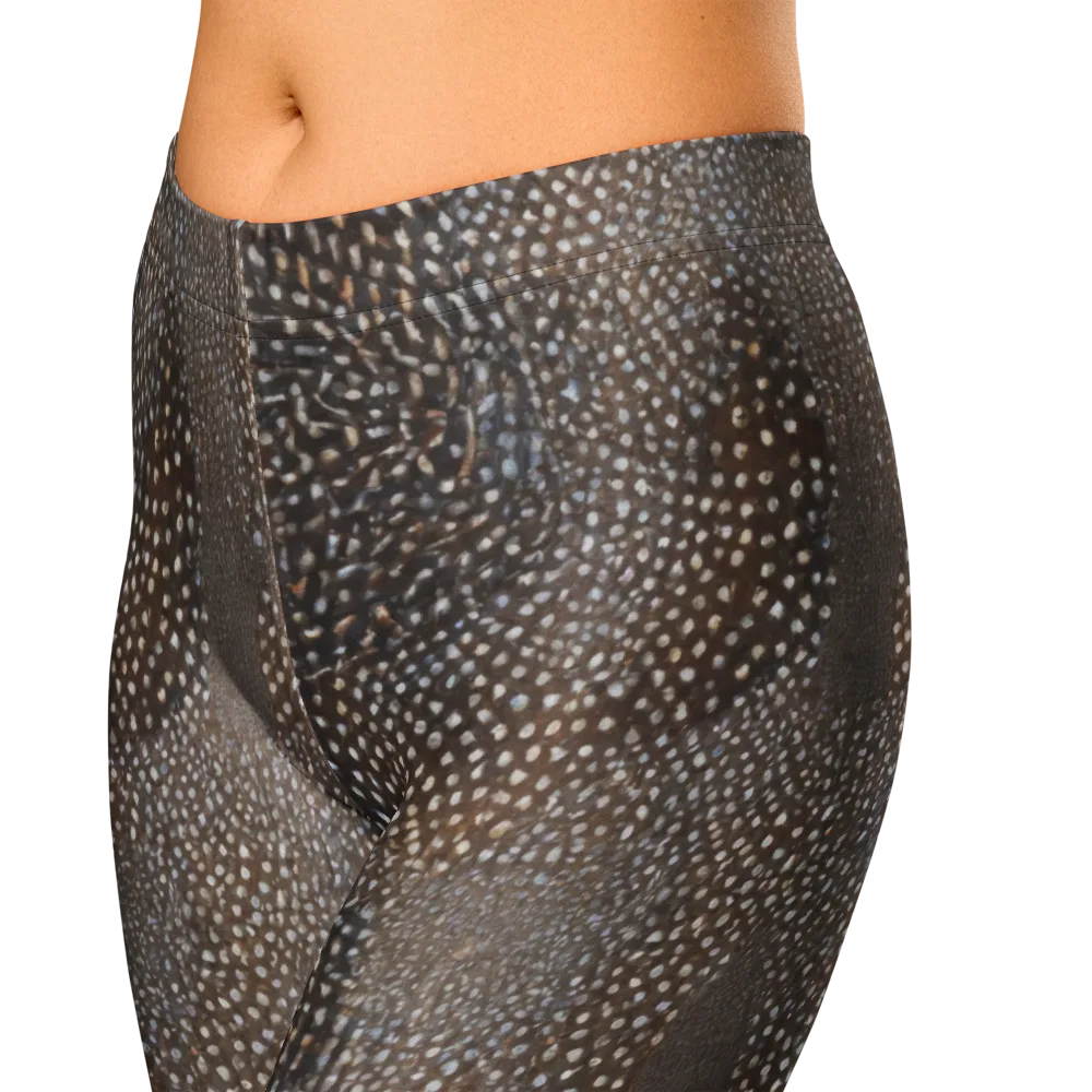 Cocoa Constellation on Capri Leggings — Zoomed-in