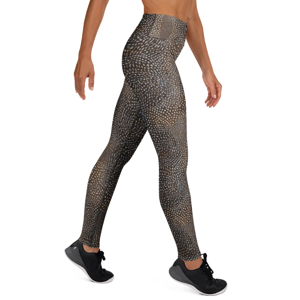 Cocoa Constellation on Yoga Leggings — Right