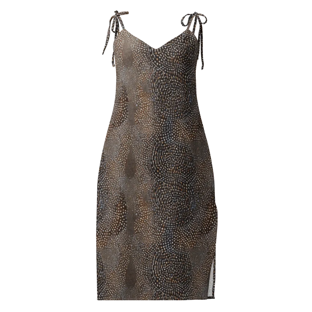 Cocoa Constellation on Slip Dress — Front